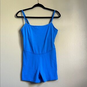 Blue short jumpsuit